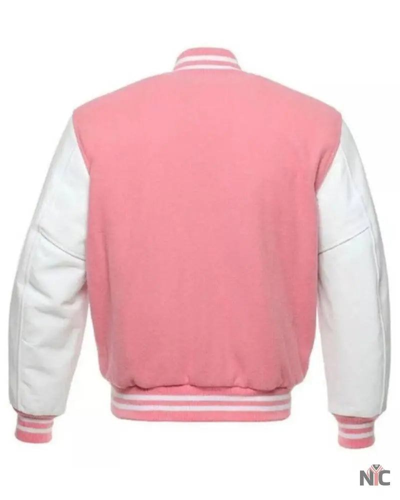 Pink Varsity Jacket NYC Jackets