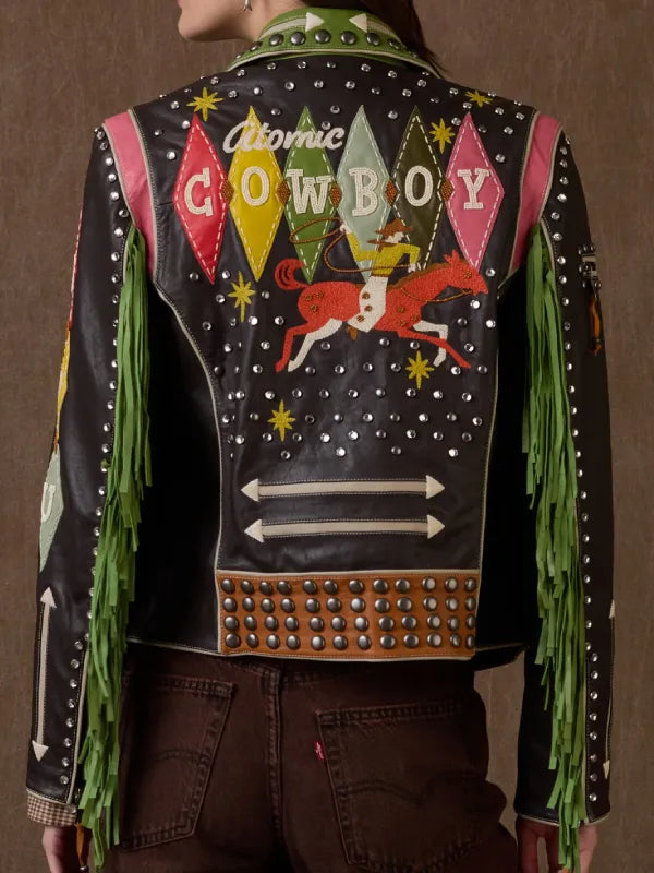 Rodeo Atomic Ranch Black Biker Jacket NYC Jackets