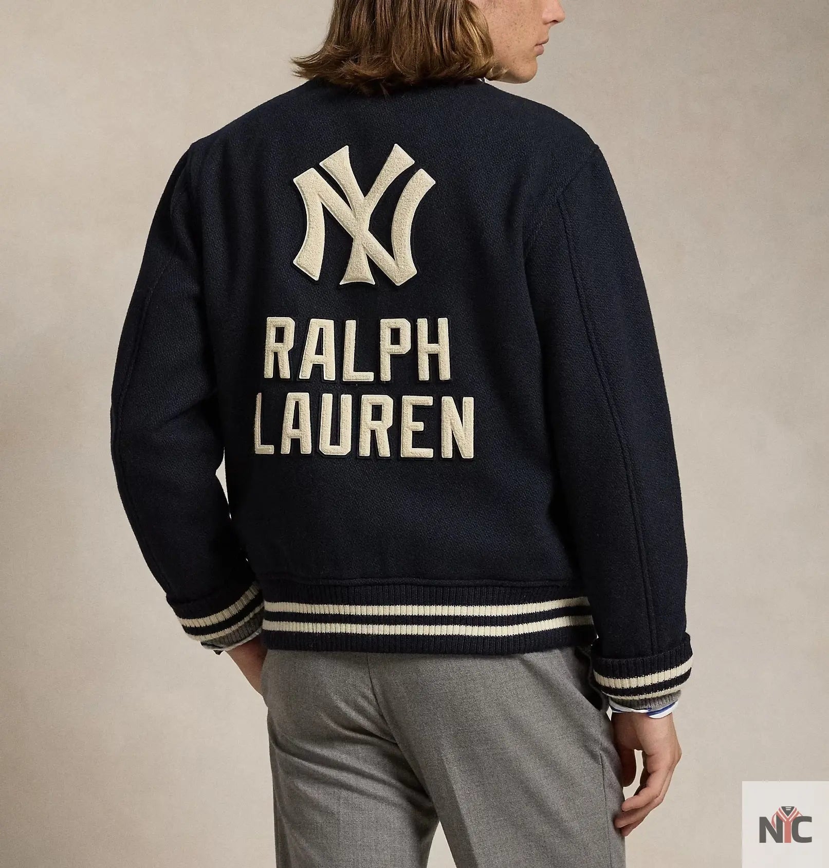 Polo Ralph Lauren Yankees Navy Varsity Jacket NYC Jackets