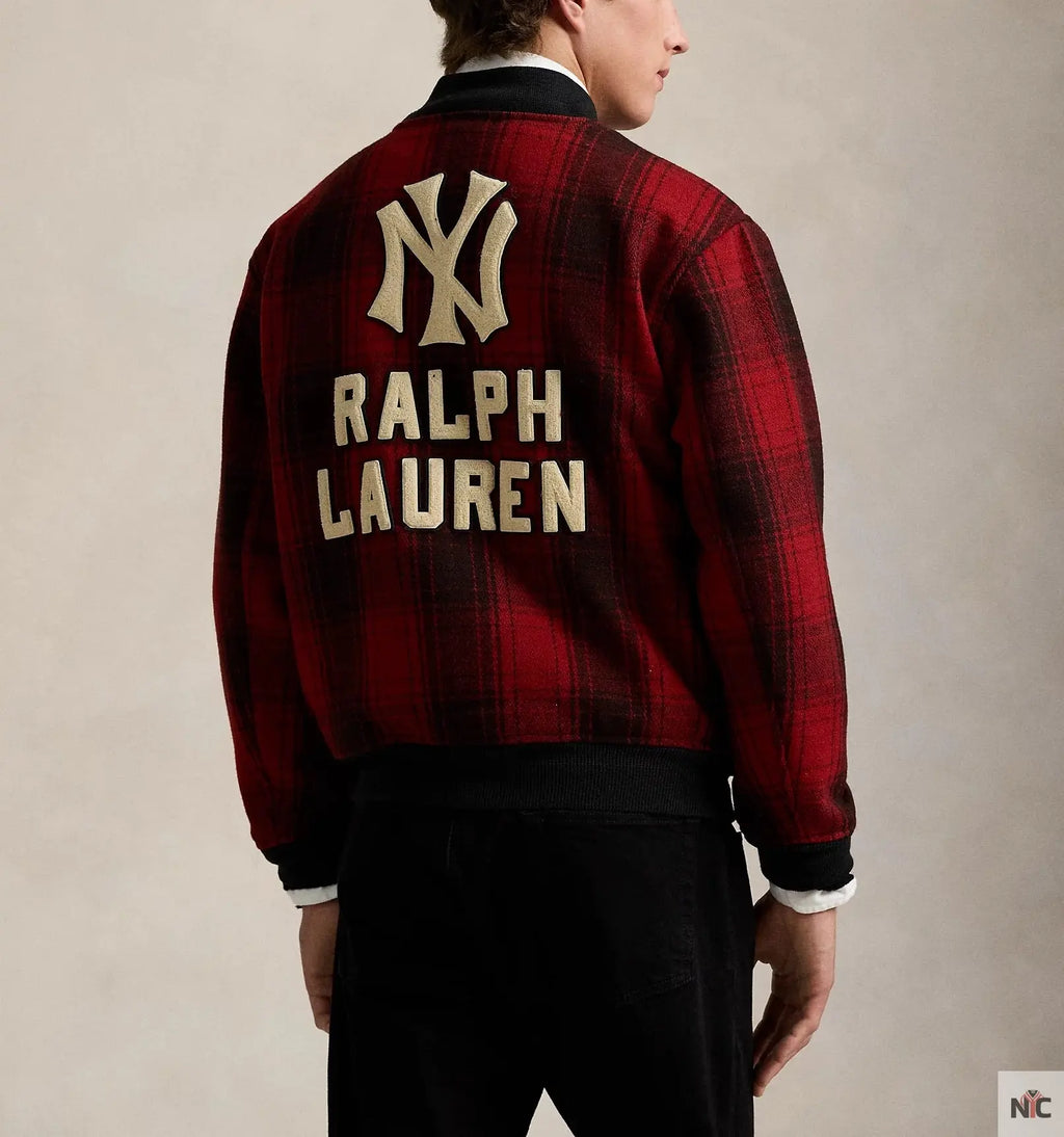 Polo Ralph Lauren Yankees Plaid Jacket NYC Jackets