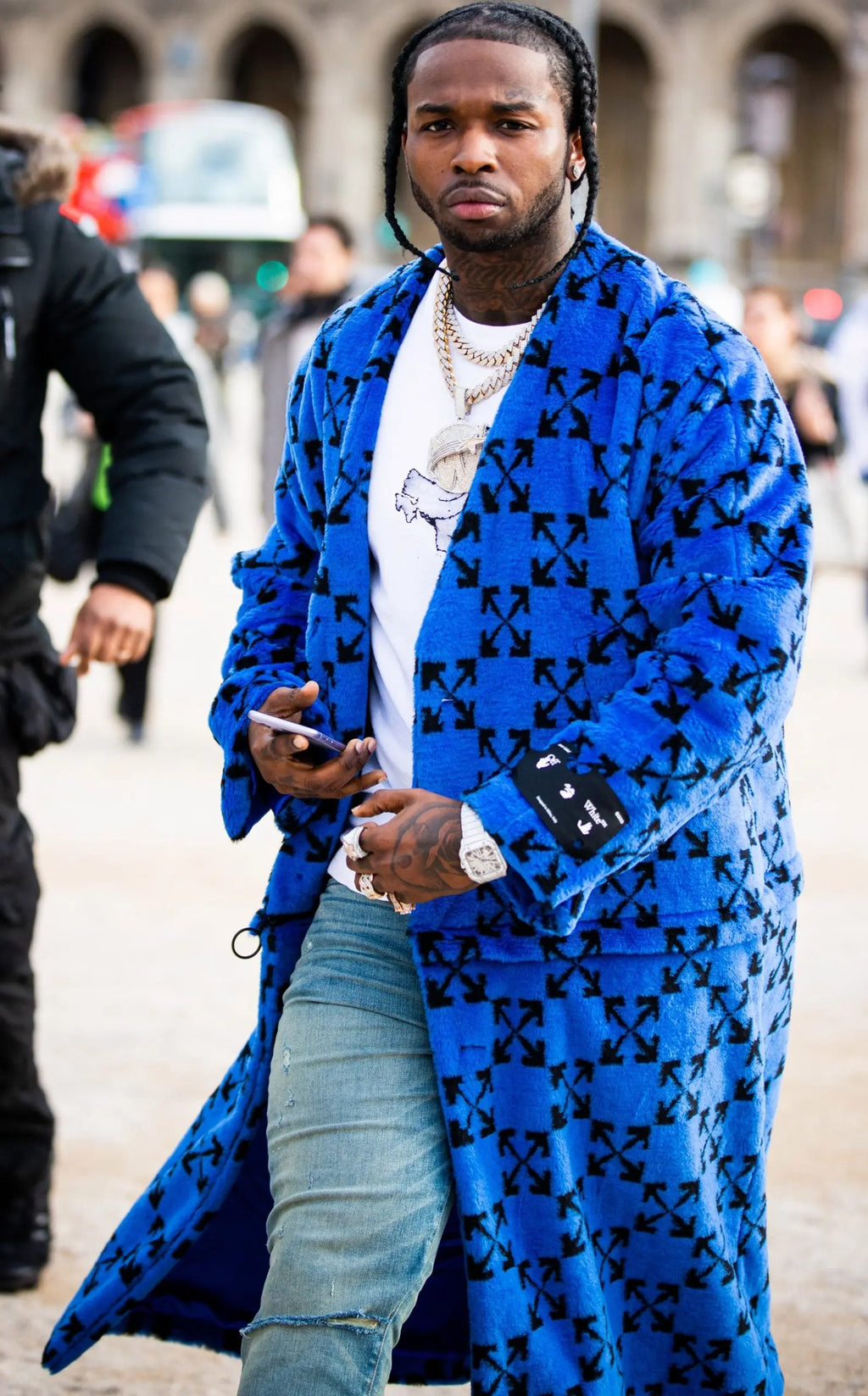 Pop Smoke Blue Coat NYC Jackets
