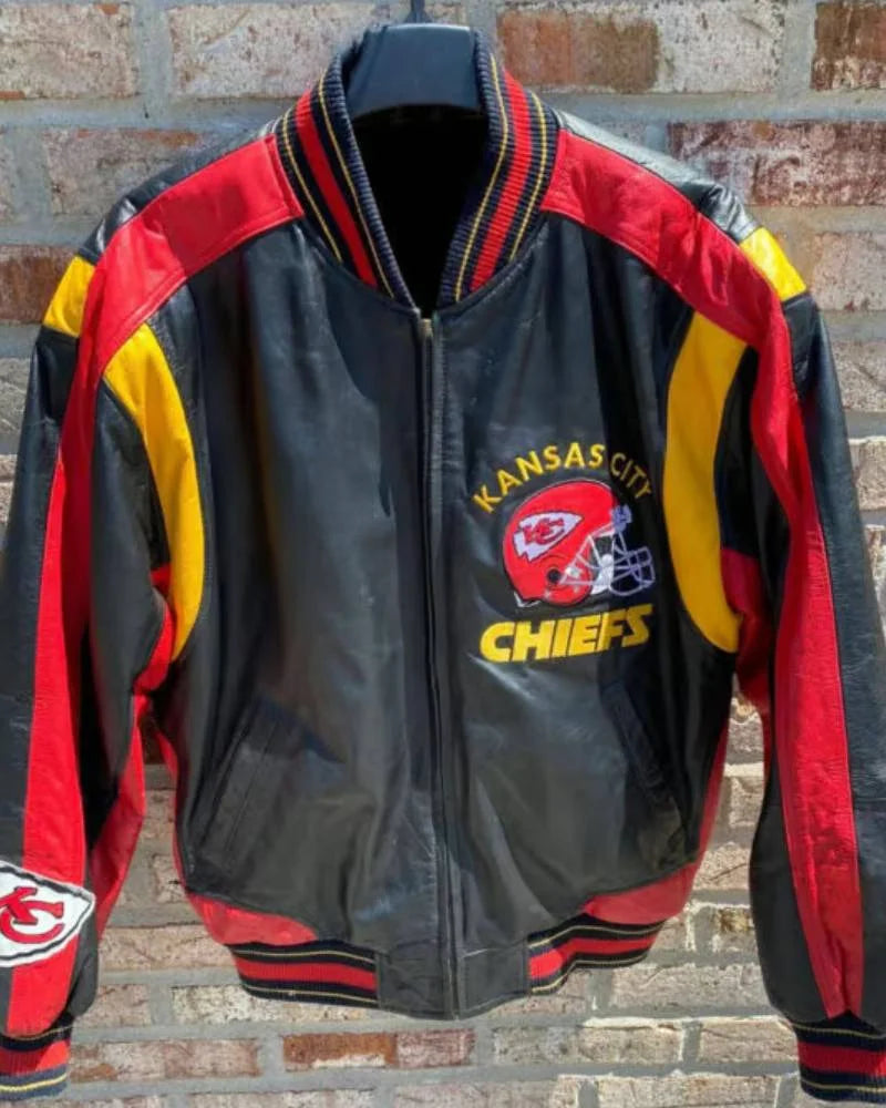 G-III Vtg NFL Kansas City Chiefs Leather Jacket NYC Jackets