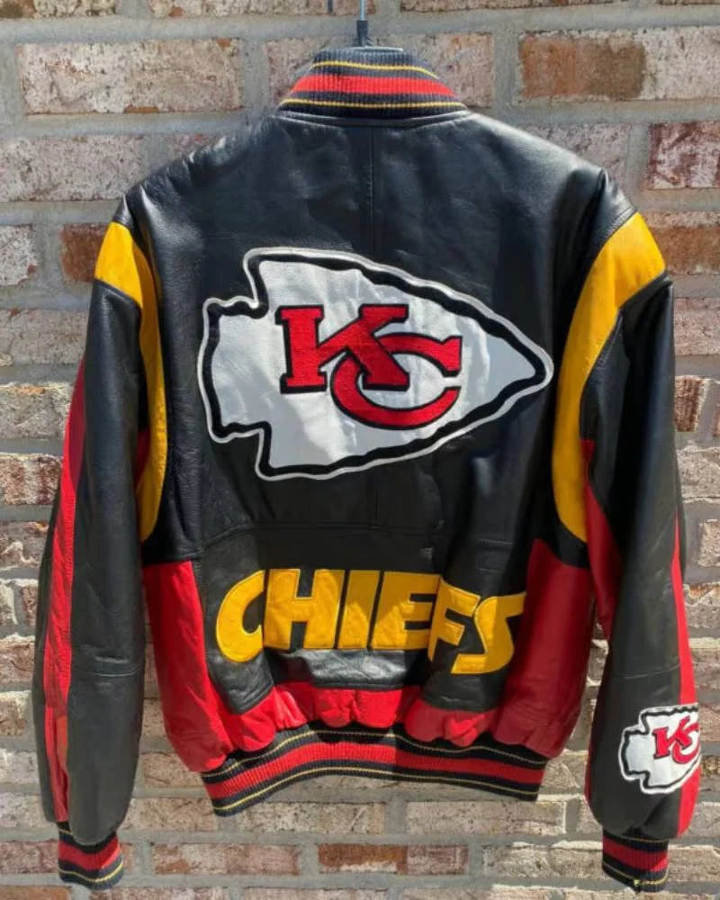 G-III Vtg NFL Kansas City Chiefs Leather Jacket NYC Jackets