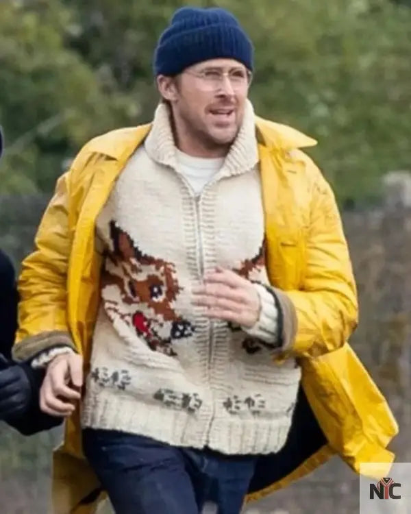Project Hail Mary Ryan Gosling Wolf Cardigan NYC Jackets
