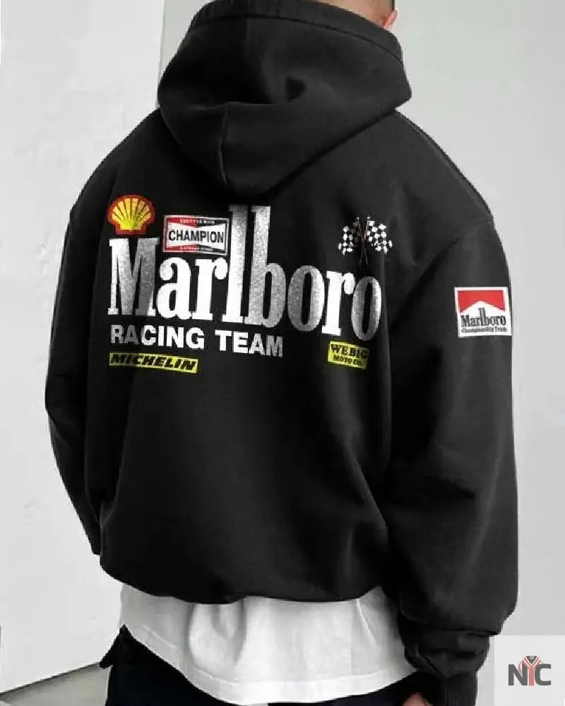Pullover Marlboro Racing Hoodie NYC Jackets