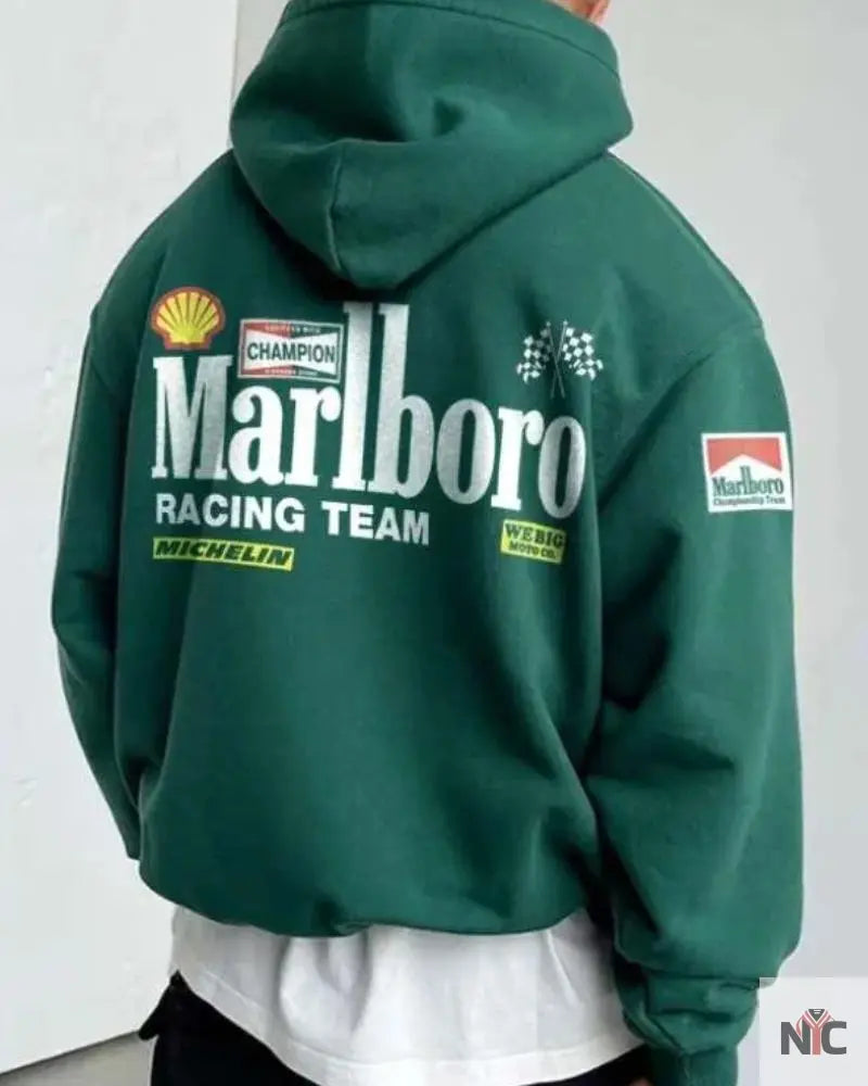 Pullover Marlboro Racing Hoodie NYC Jackets
