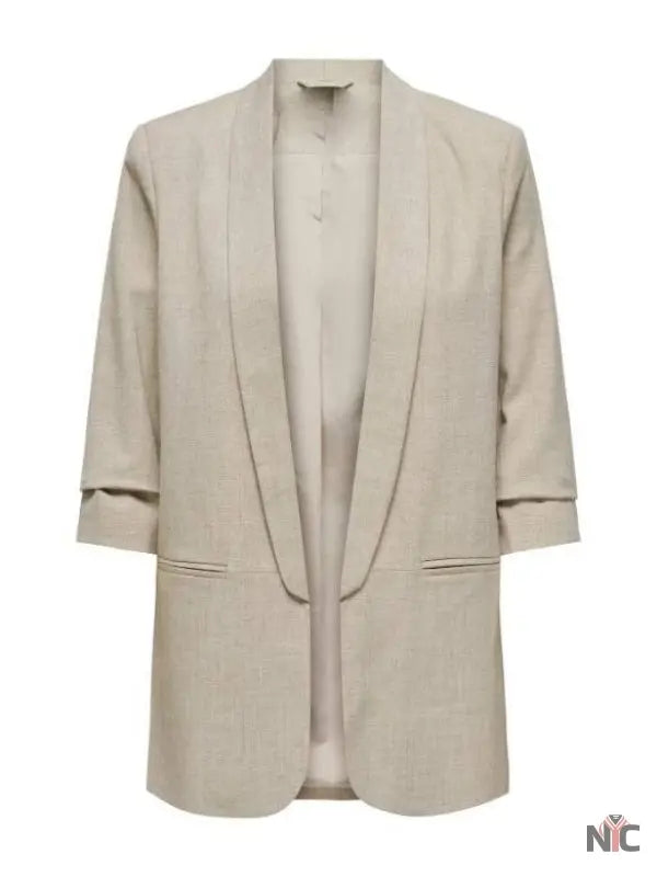 Pushers S01 Jade Asha Grey Ruched Sleeve Blazer NYC Jackets