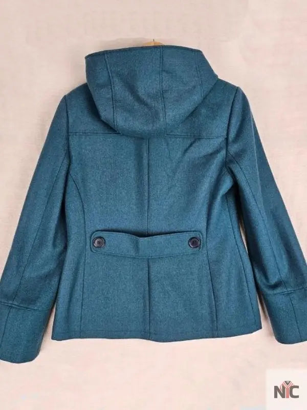 Pushers S01 Rosie Jones Teal Toggle Coat NYC Jackets