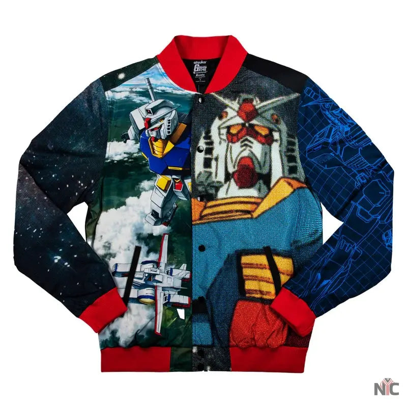RX-78-2 Big Print Bomber Jacket NYC Jackets