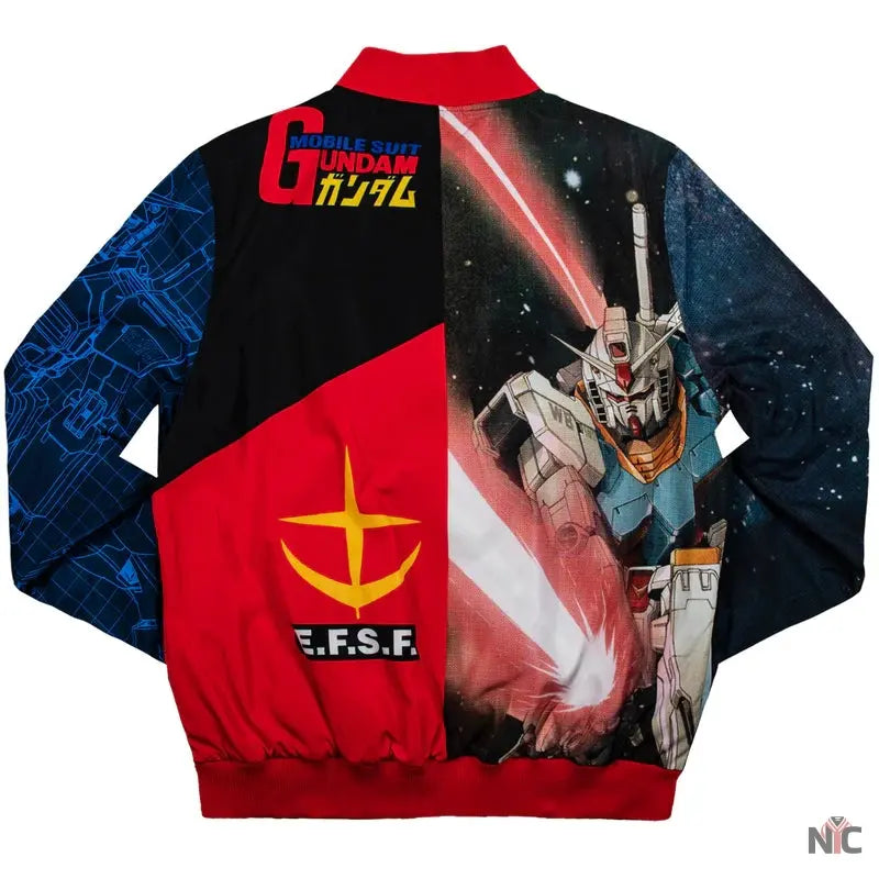 RX-78-2 Big Print Bomber Jacket NYC Jackets