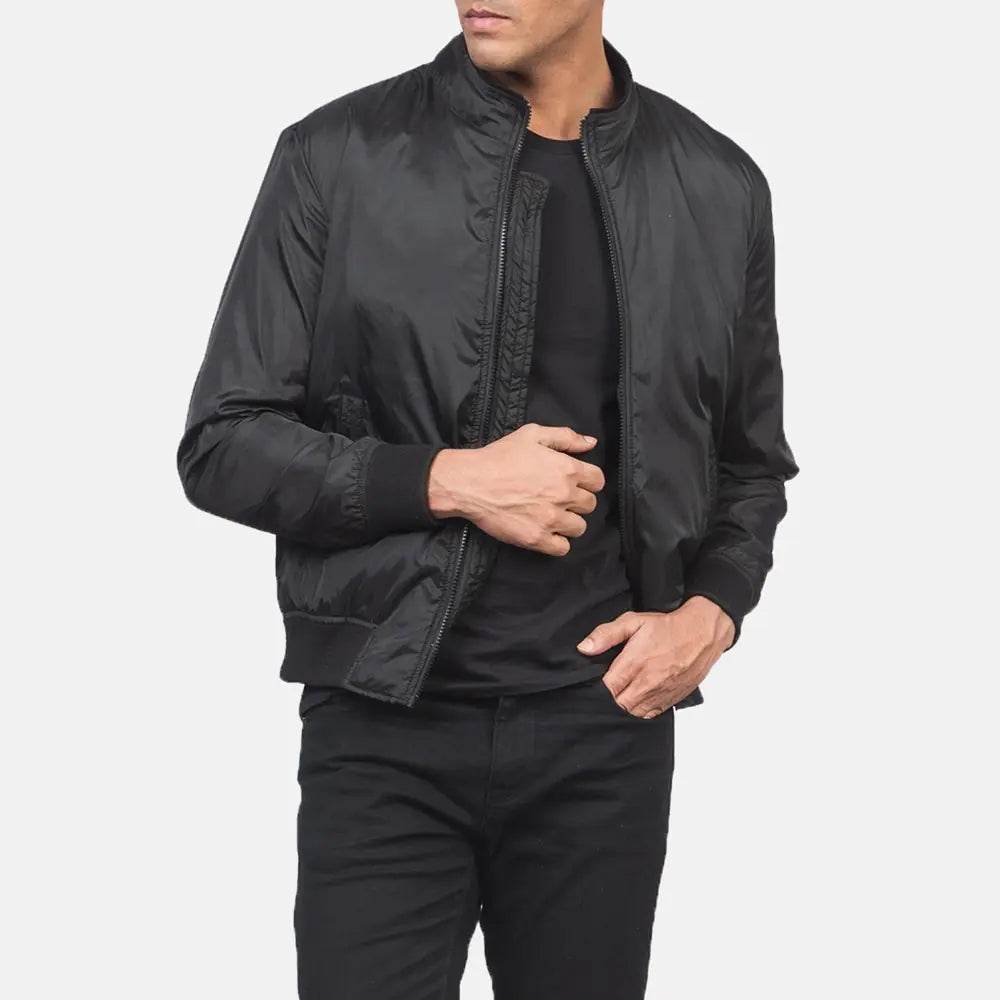 Ramon Black Bomber Jacket NYC Jackets