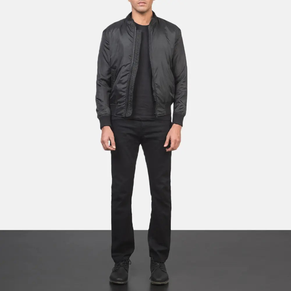Ramon Black Bomber Jacket NYC Jackets