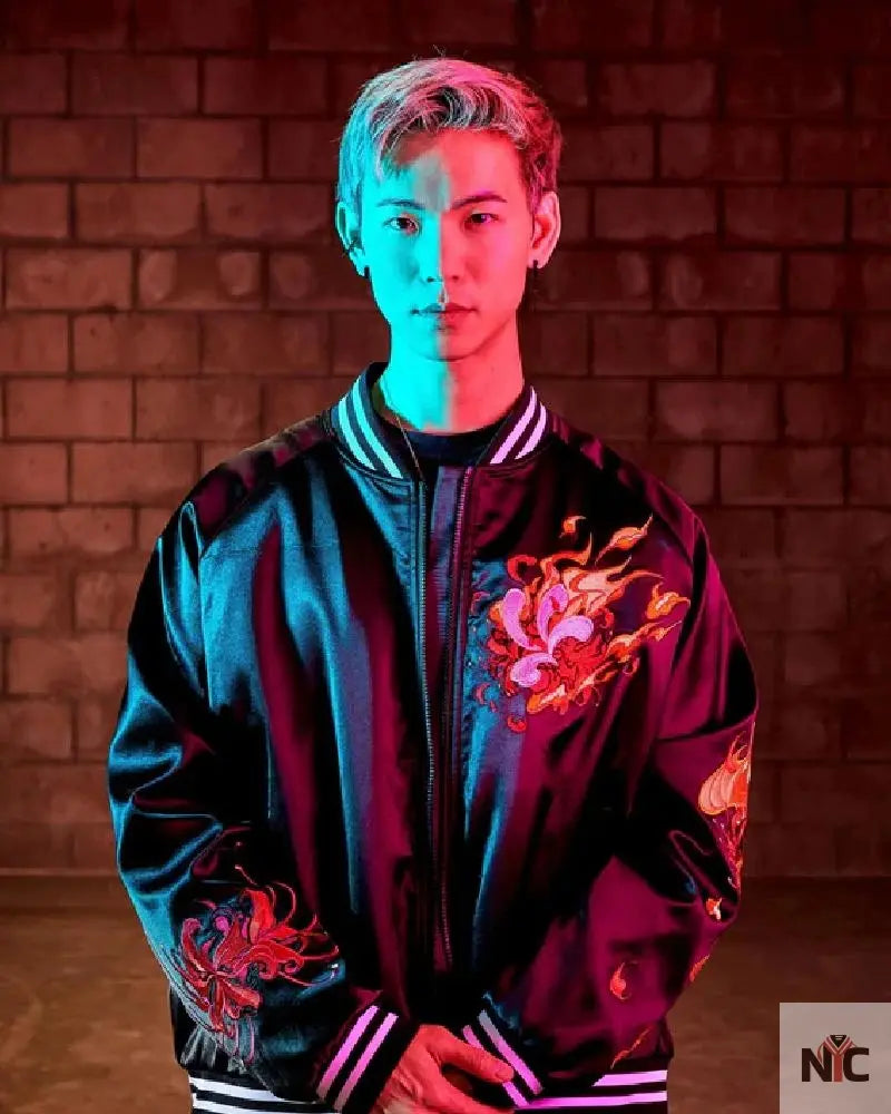 Red Dragon Sukajan Bomber Jacket NYC Jackets