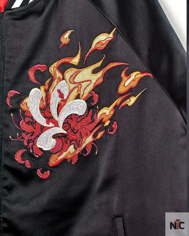 Red Dragon Sukajan Bomber Jacket NYC Jackets