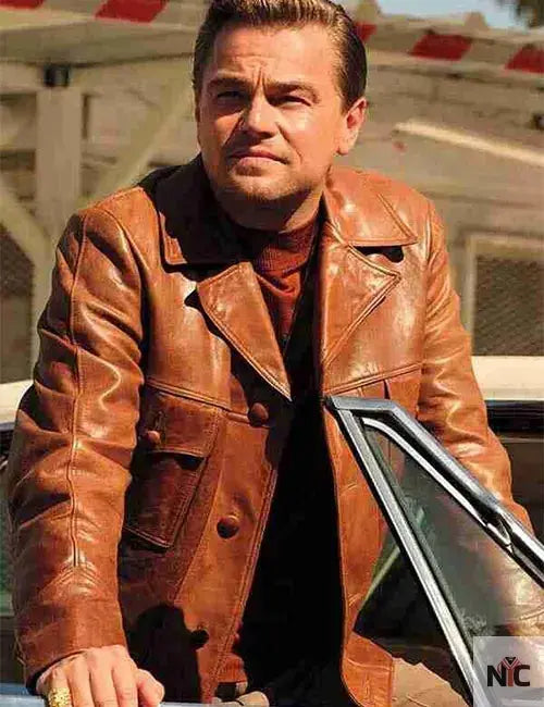 Rick Dalton Once Upon a Time in Hollywood Leather Jacket NYC Jackets
