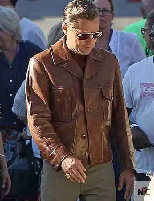 Rick Dalton Once Upon a Time in Hollywood Leather Jacket NYC Jackets