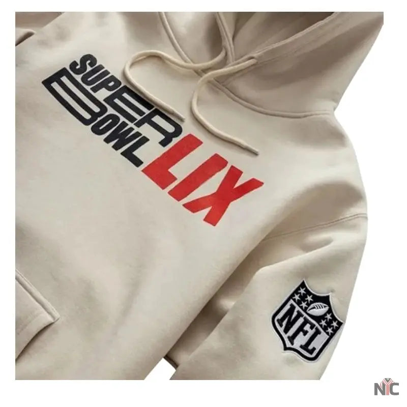Roc Nation Cream Super Bowl LIX Vintage Hoodie NYC Jackets