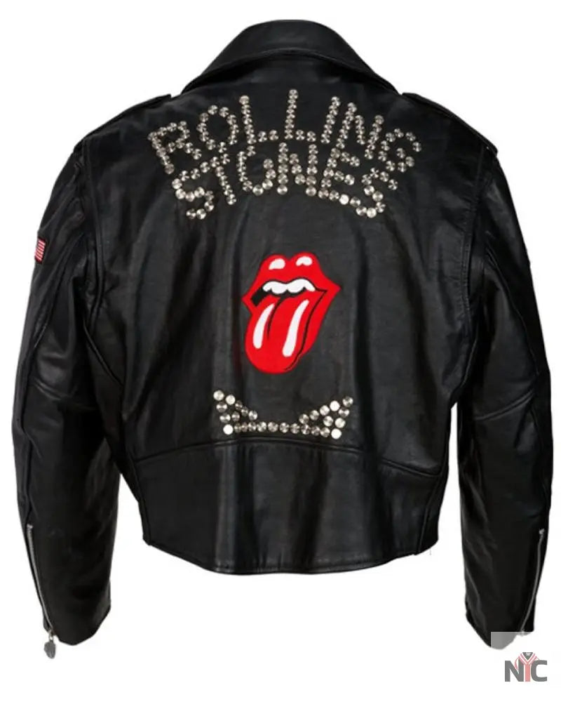 Rolling Stones Steel Wheels Leather Jacket NYC Jackets