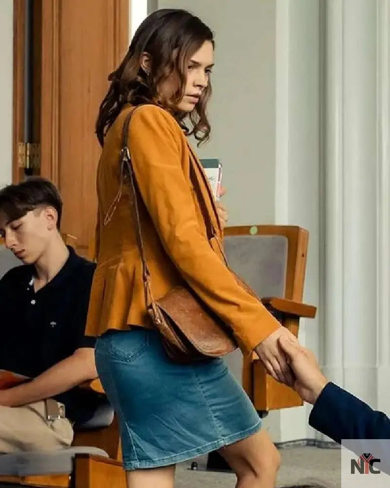 Ruby Bell Maxton Hall The World Between Us Brown Blazer NYC Jackets