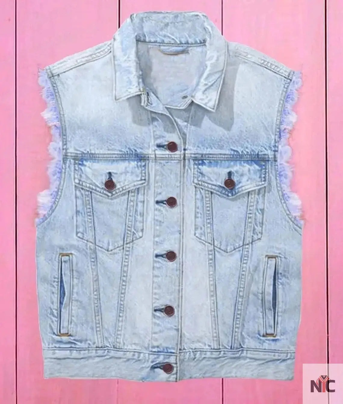 Ryan Gosling Barbie Blue Denim Vest NYC Jackets