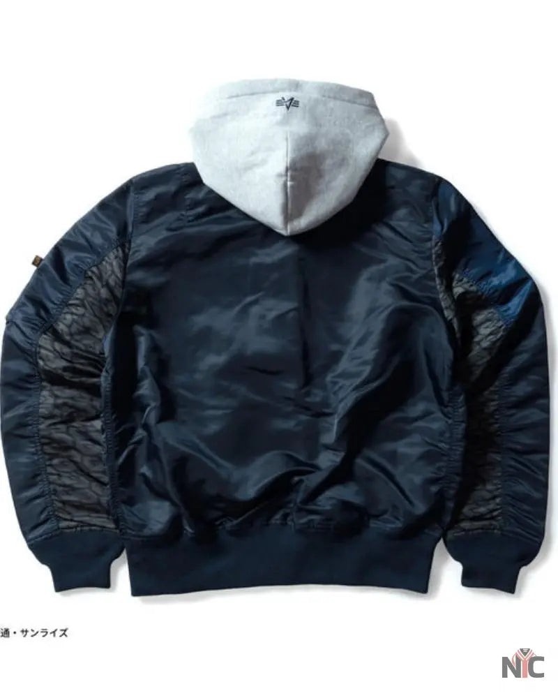 STRICT-G x ALPHA Mobile Suit Gundam SEED FREEDOM Light MA-1 Natus Jacket NYC Jackets