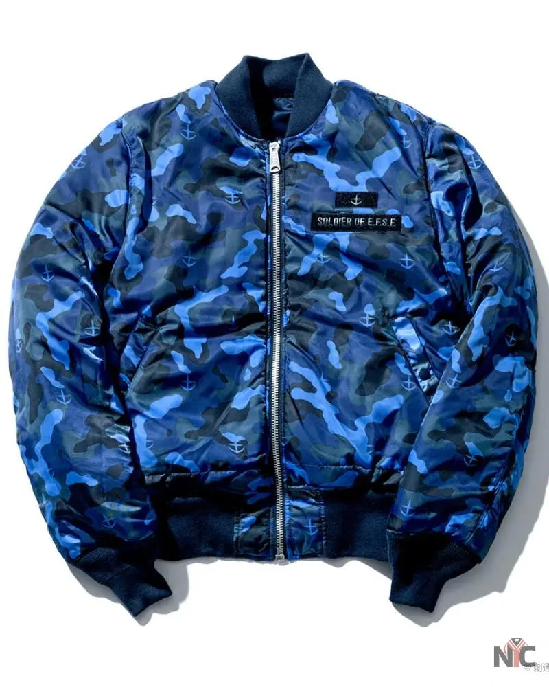 STRICT-G x ALPHA Mobile Suit Gundam White Base MA-1 Jacket NYC Jackets