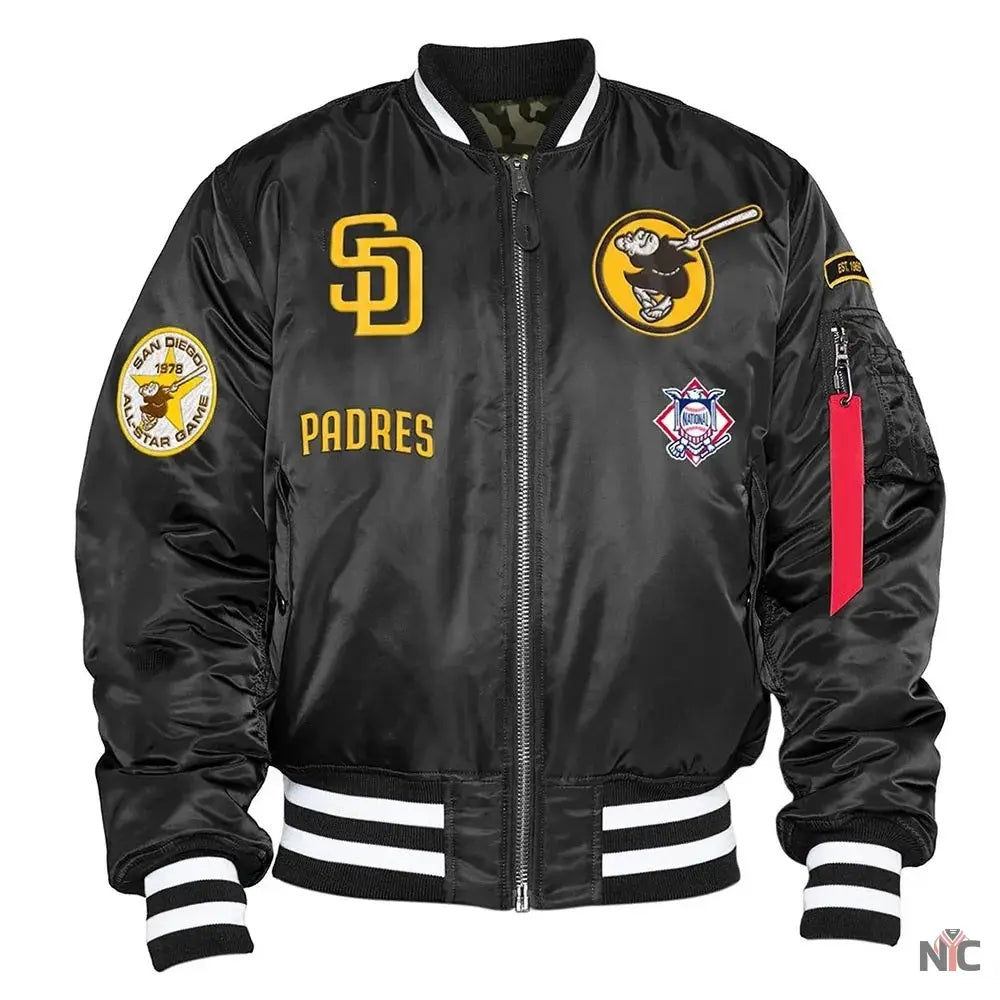 San Diego Padres Bomber MA-1 Jacket NYC Jackets