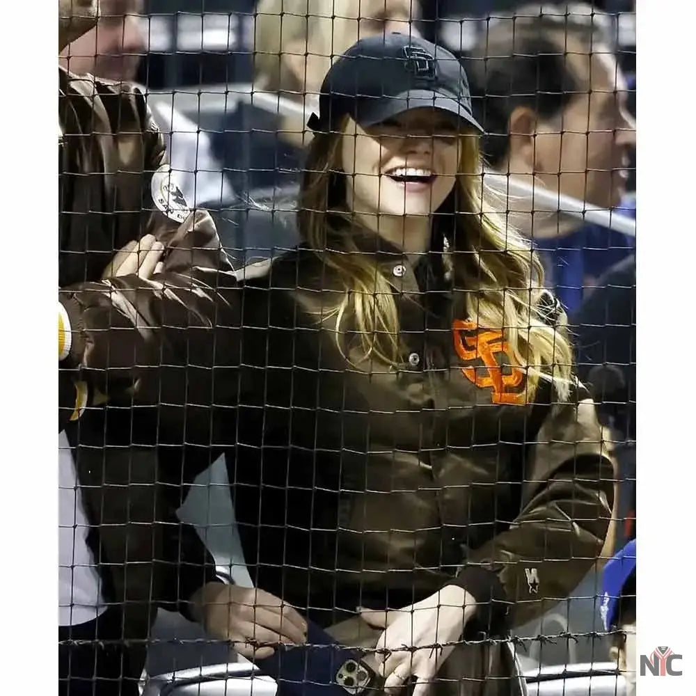 San Diego Padres Emma Stone Bomber Jacket NYC Jackets