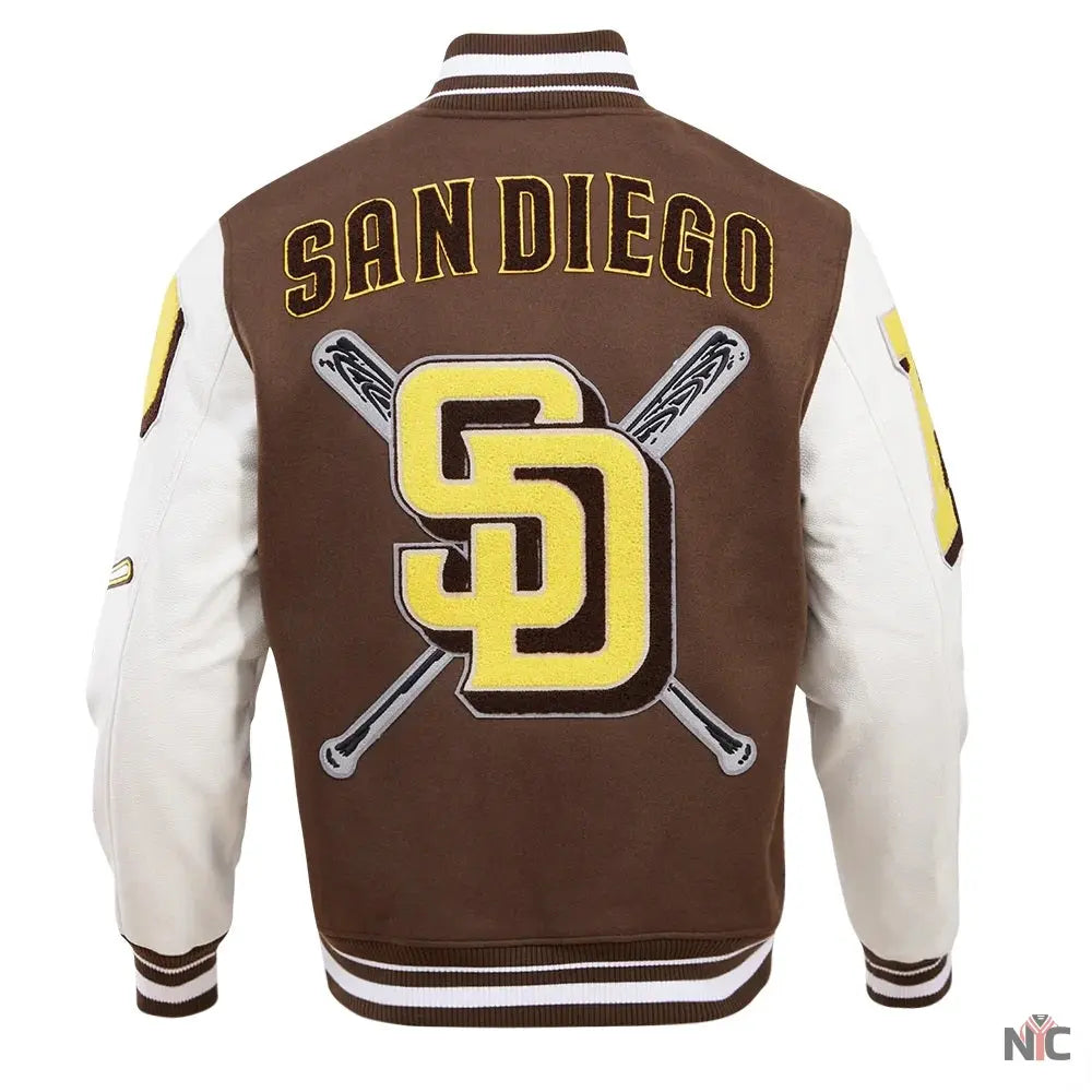San Diego Padres Mashup Varsity Jacket NYC Jackets