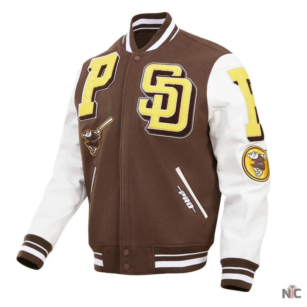 San Diego Padres Mashup Varsity Jacket NYC Jackets