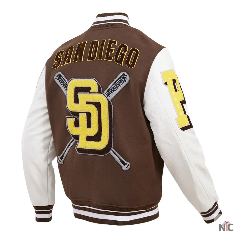 San Diego Padres Mashup Varsity Jacket NYC Jackets