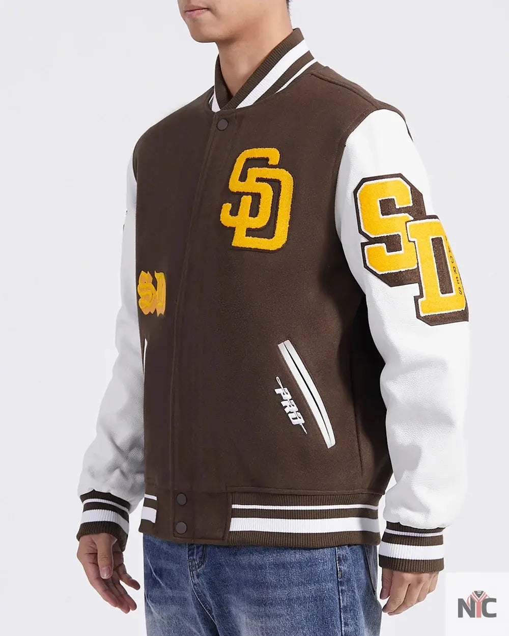 San Diego Padres Old English Varsity Jacket NYC Jackets