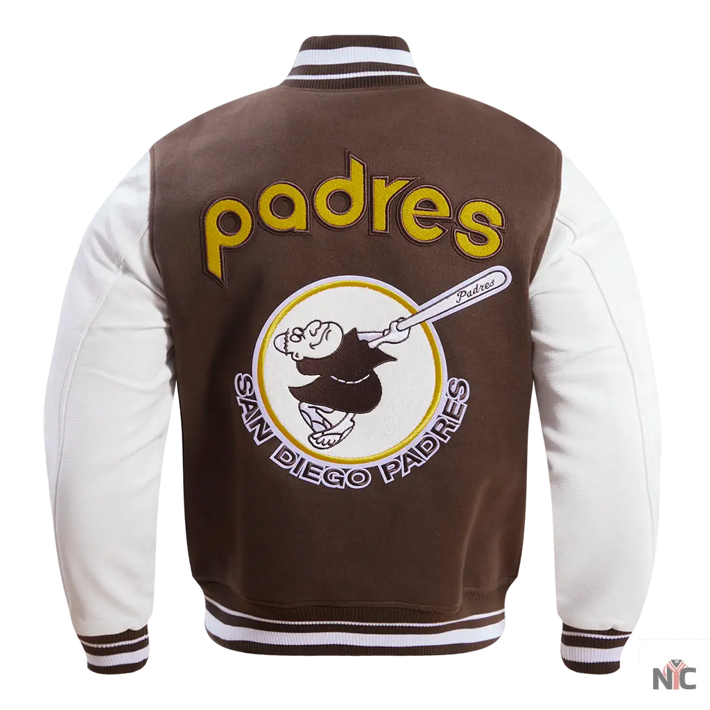 San Diego Padres Retro Classic Rib Wool Varsity Jacket NYC Jackets