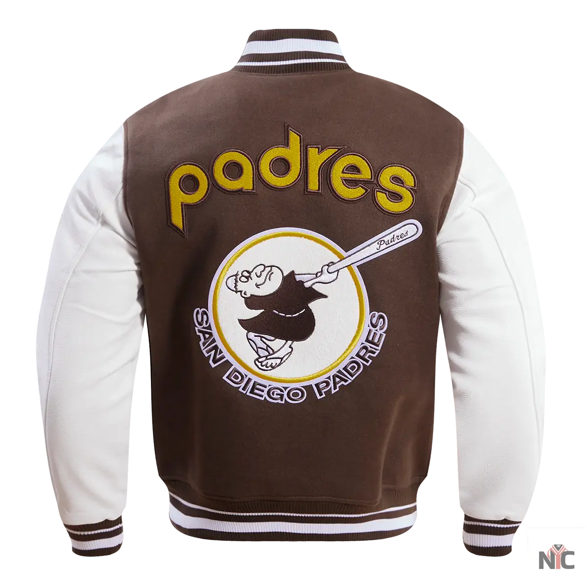 San Diego Padres Retro Classic Rib Wool Varsity Jacket NYC Jackets