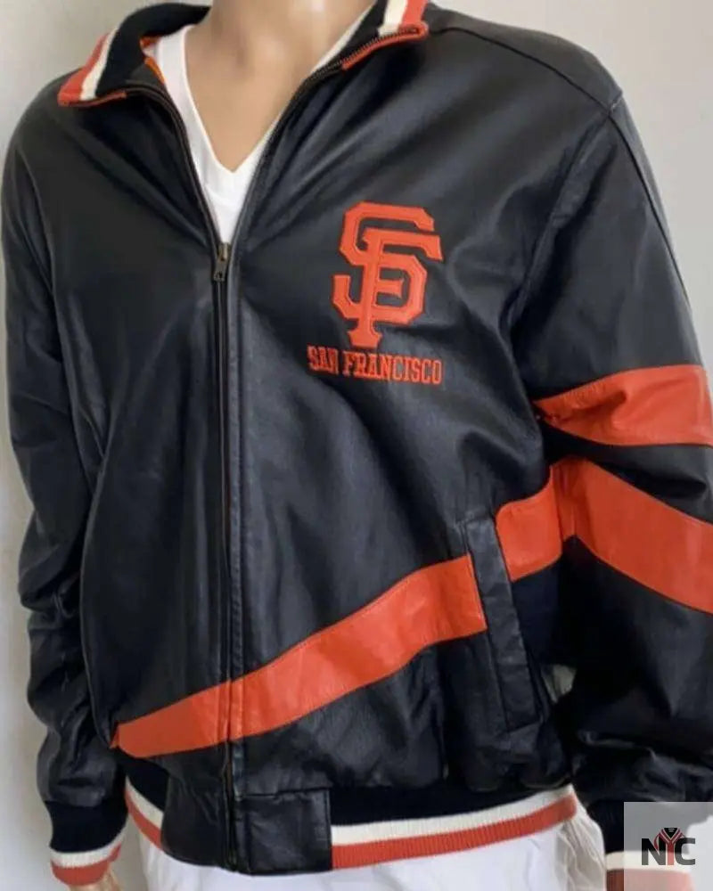 San Francisco Giants Baseball Club Leather Jacket NYC Jackets