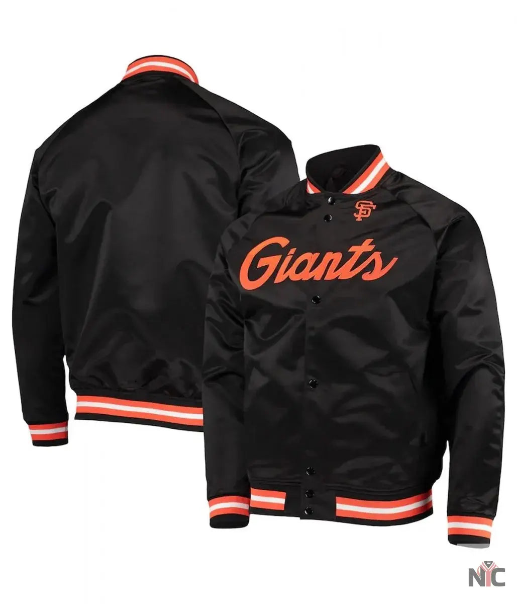 San Francisco Giants Full-Snap Satin Jacket NYC Jackets