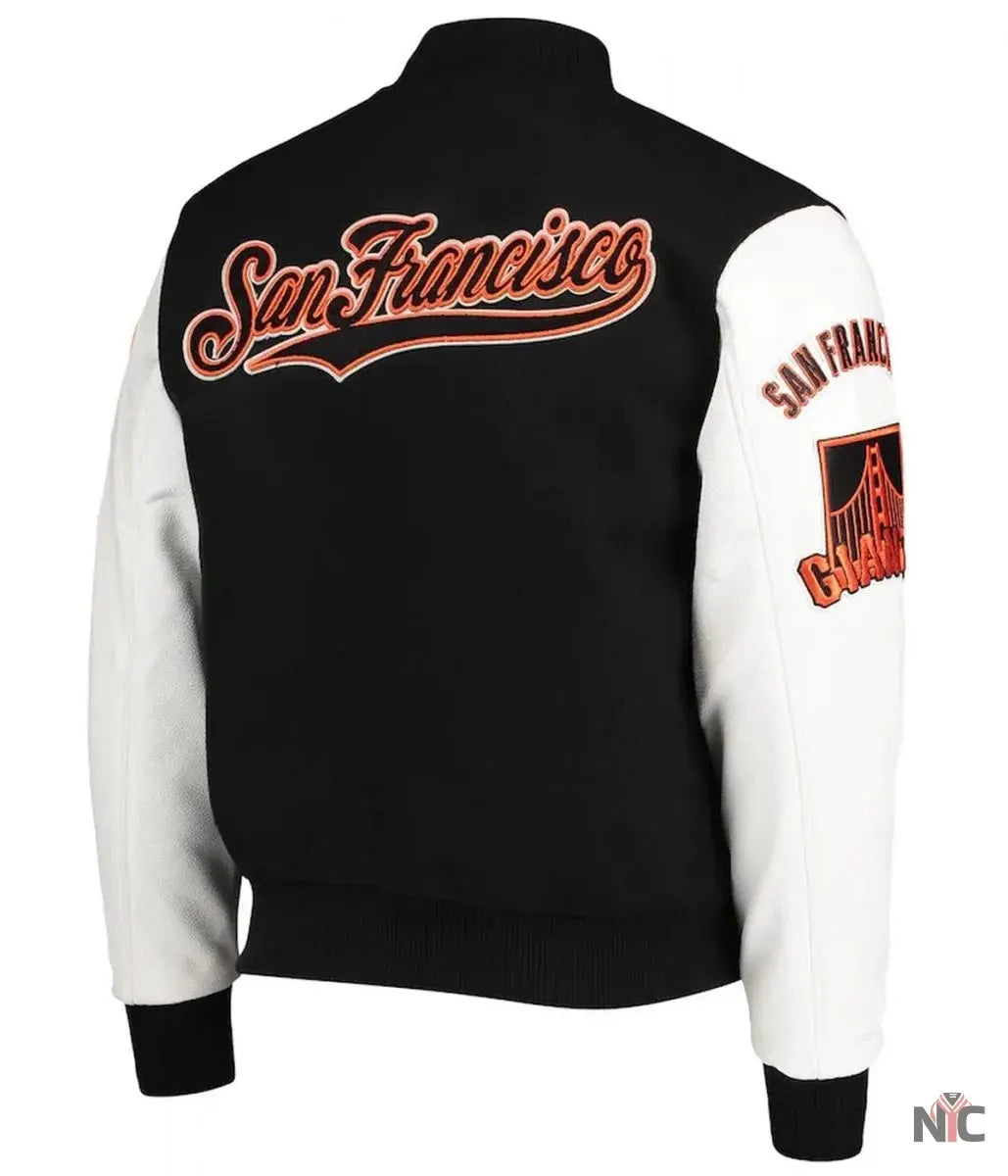 San Francisco Giants Letterman Full-Zip Jacket NYC Jackets