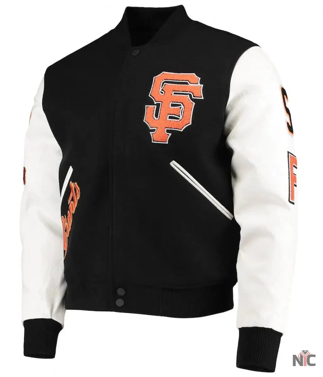 San Francisco Giants Letterman Full-Zip Jacket NYC Jackets