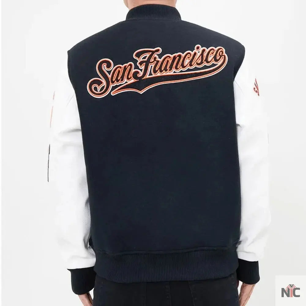 San Francisco Giants Letterman Full-Zip Jacket NYC Jackets