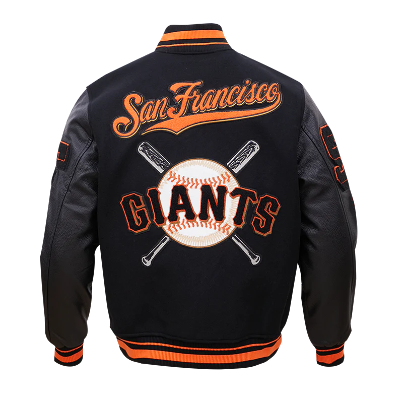San Francisco Giants Mash Up Logo Varsity Jacket NYC Jackets