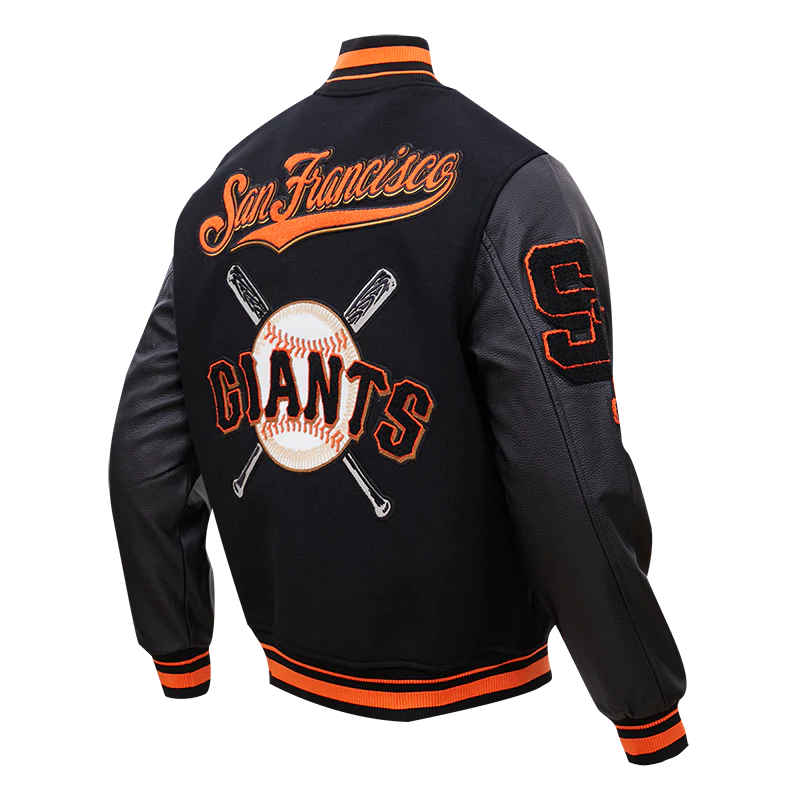 San Francisco Giants Mash Up Logo Varsity Jacket NYC Jackets