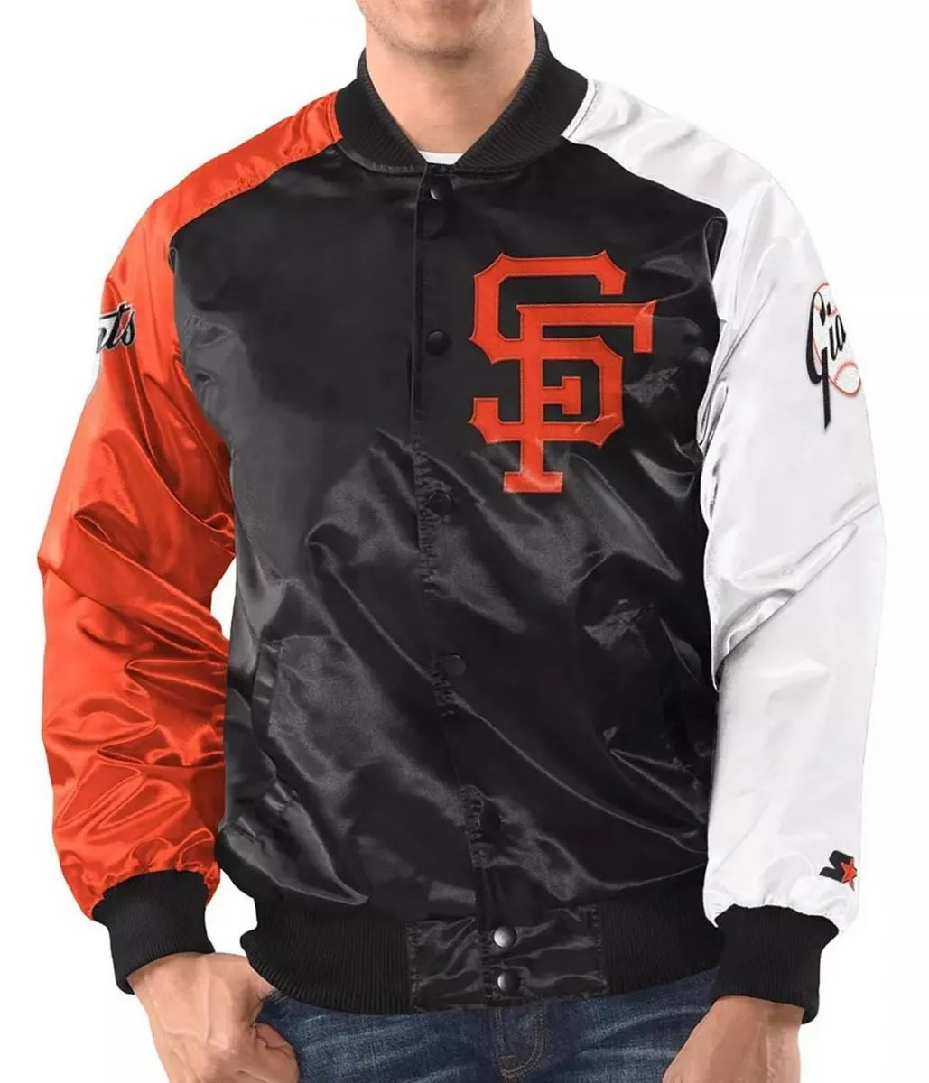 San Francisco Giants Satin Tri-Color Jacket NYC Jackets