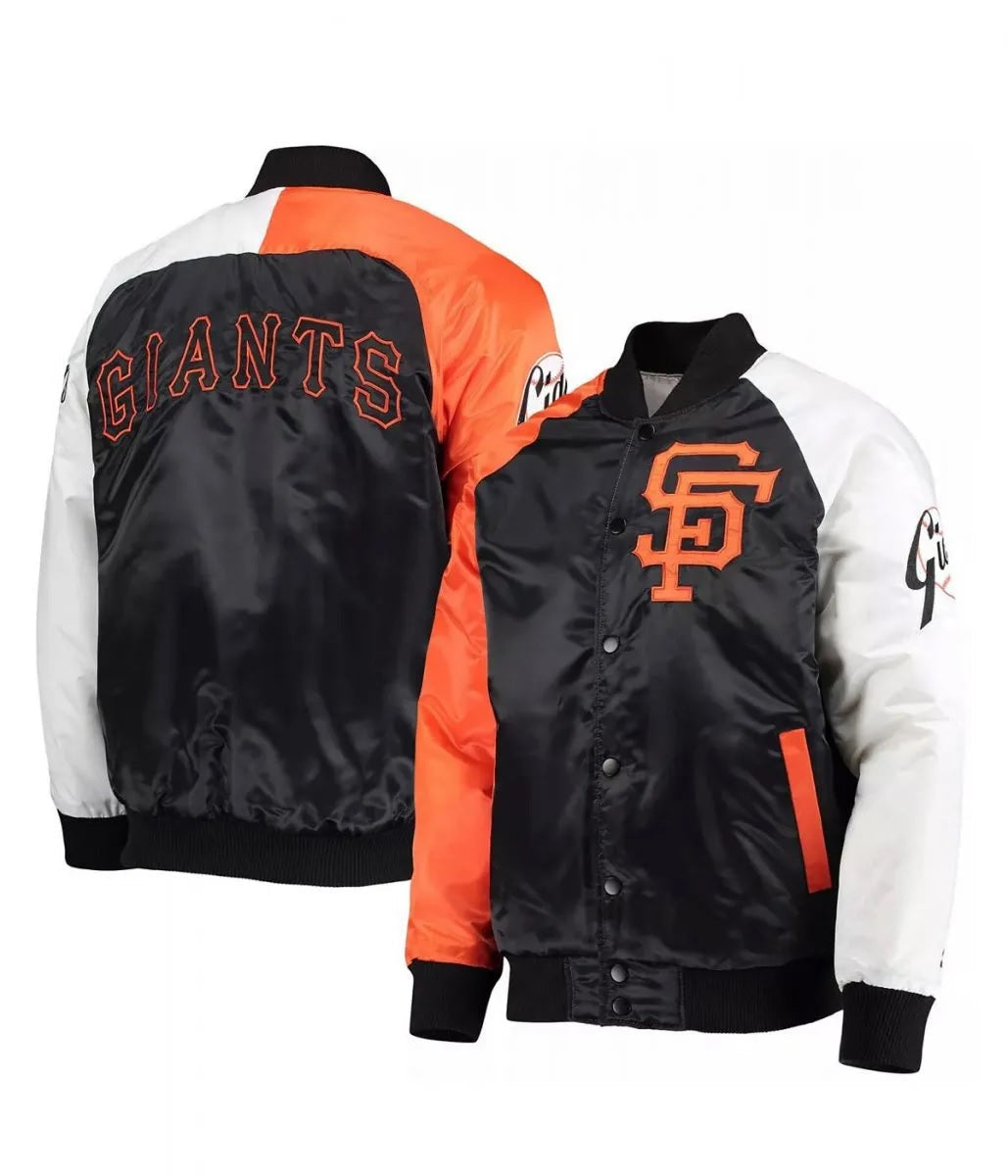 San Francisco Giants Satin Tri-Color Jacket NYC Jackets