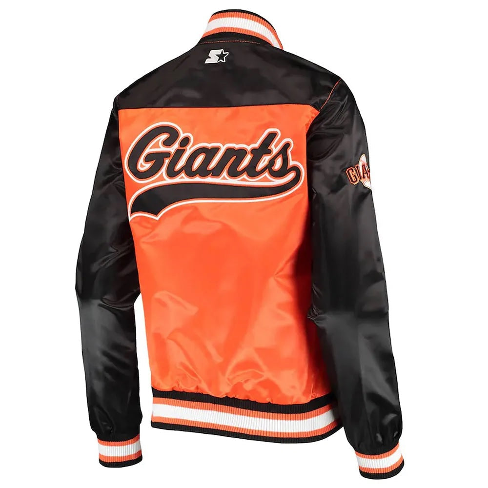 San Francisco Giants The Legend Satin Jacket NYC Jackets