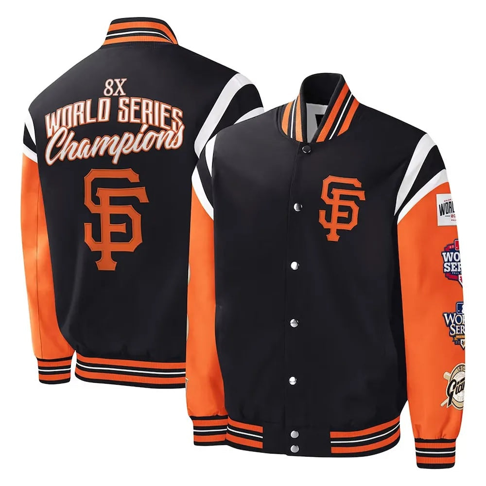 San Francisco Title Holder Varsity Satin Jacket NYC Jackets