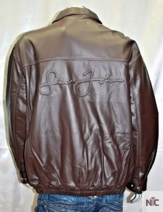 Sean John Leather Jacket NYC Jackets