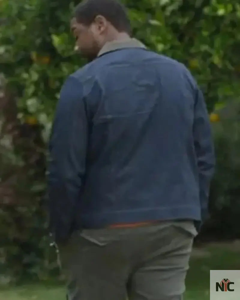 Sean Shrinking Blue Cotton Jacket NYC Jackets