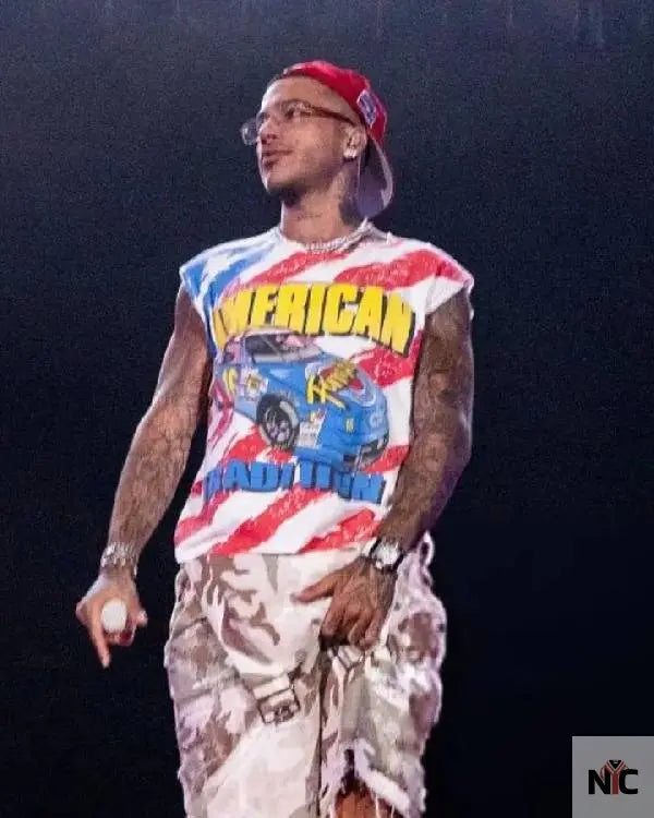 Sfera Ebbasta AMERICAN Graphics T-shirt NYC Jackets