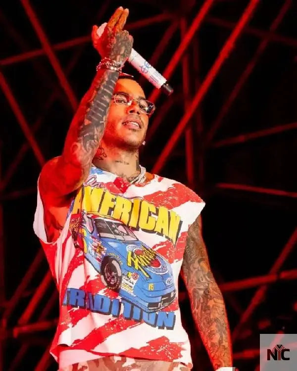 Sfera Ebbasta AMERICAN Graphics T-shirt NYC Jackets