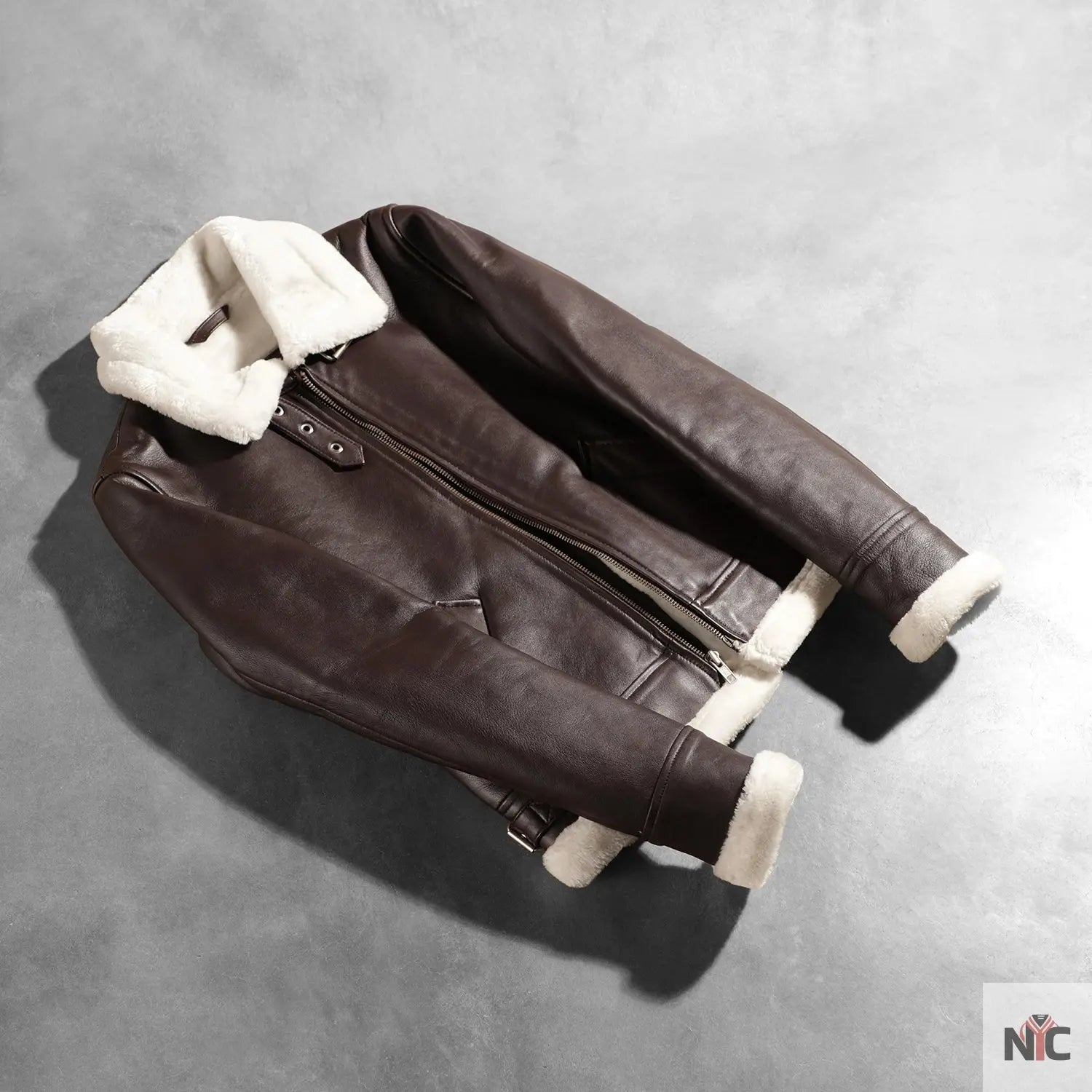 Sherilyn B-3 Maroon Leather Bomber Jacket NYC Jackets